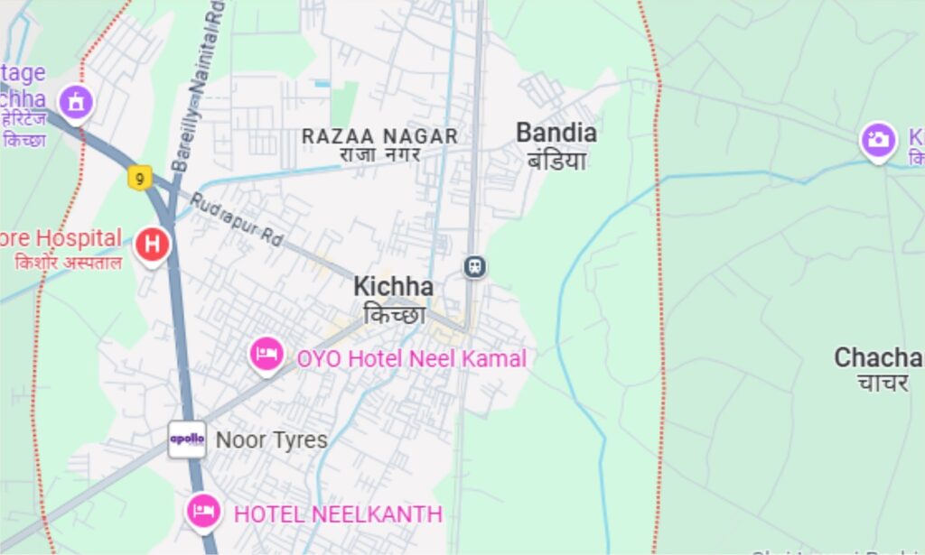 Kichha Map (किच्छा का मैप)